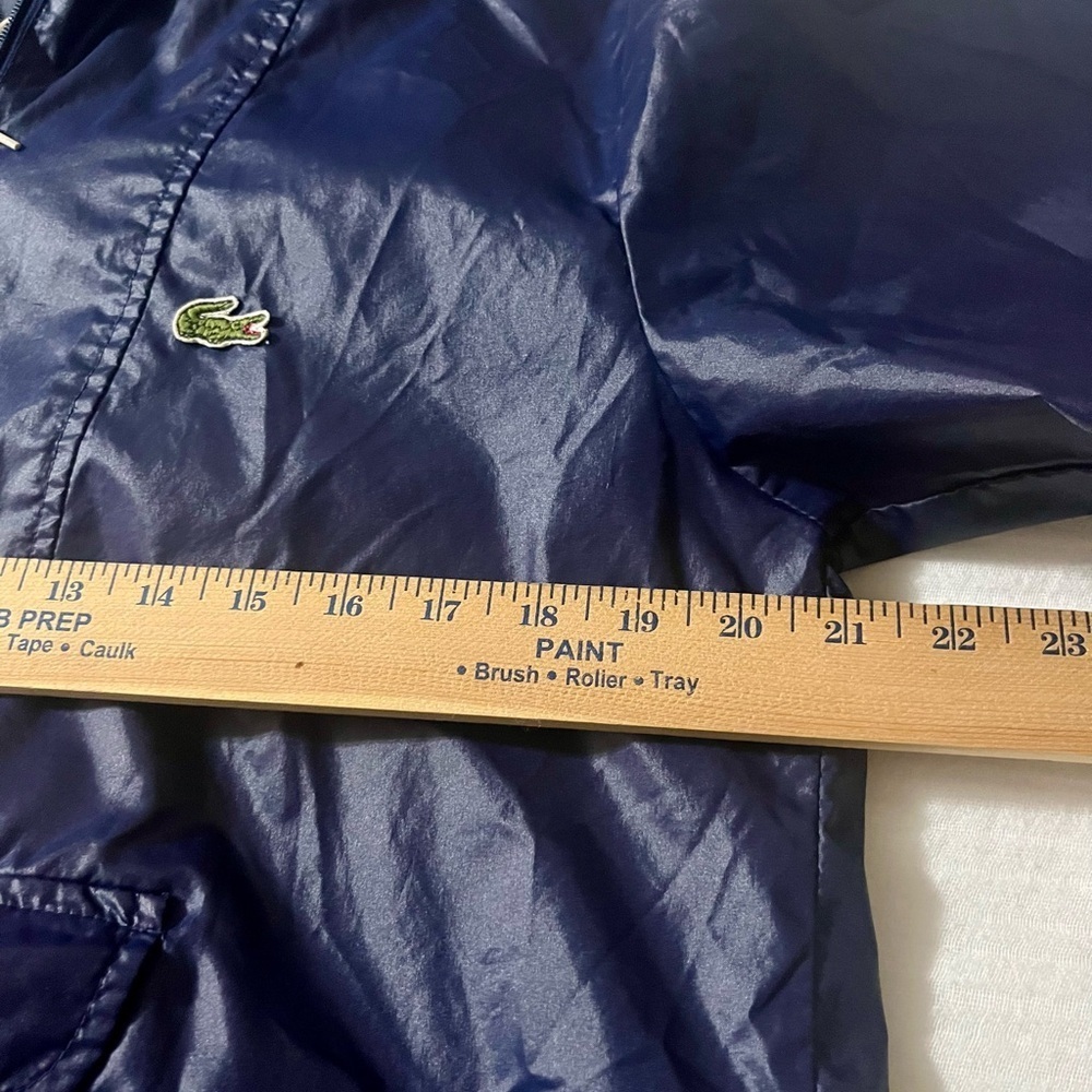 Lacoste Navy Blue Windbreaker Jacket - Medium - Picture 4 of 5
